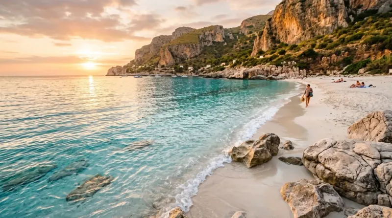 Baia mozzafiato con acqua cristallina in Sicilia